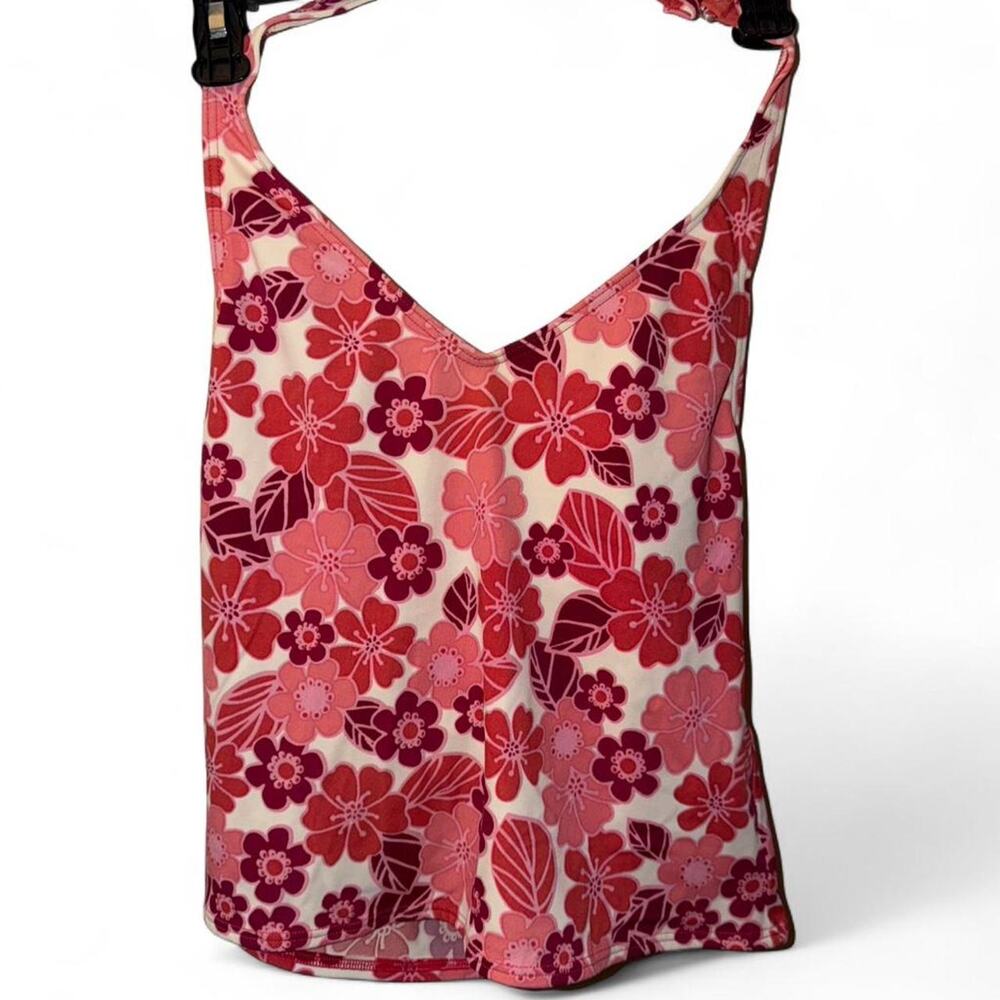 Vintage LL bean floral halter tankini top